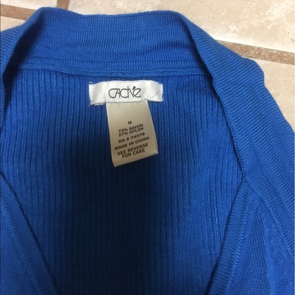 Cache Blue top - Picture 2 of 4