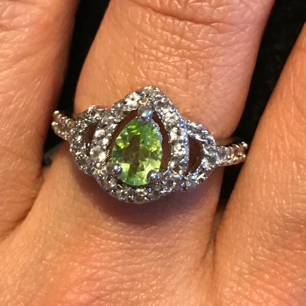 Peridot colored ring