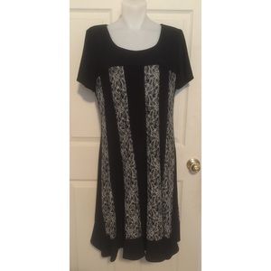 Black Dress with silver Lace