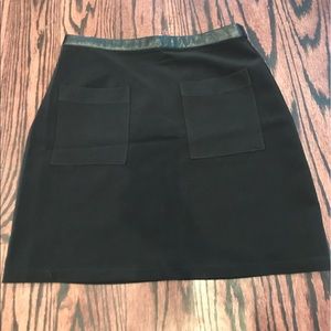 Black MIDI mini skirt