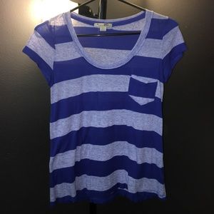 Pocket striped tee shirt