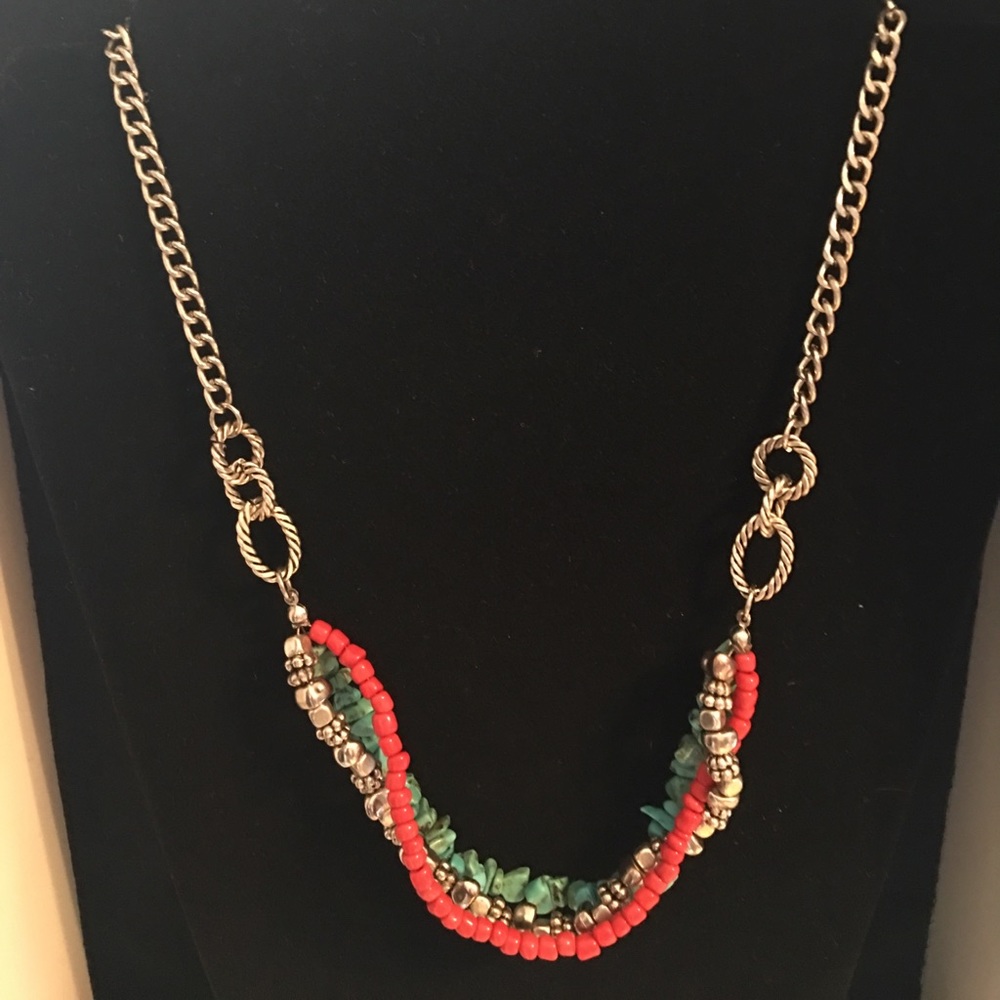 Ruby Rd Multi strand beaded necklace