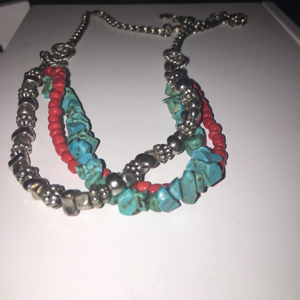 Ruby Rd Multi strand beaded necklace - Picture 2 of 2