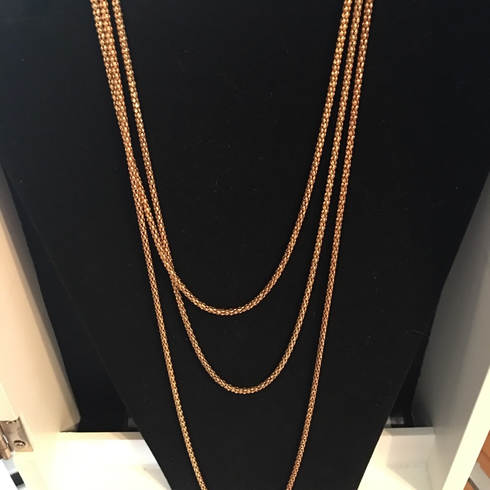 Gold Coated Sterling Silver tiered Necklaces