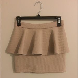 Tan Pellum Skirt