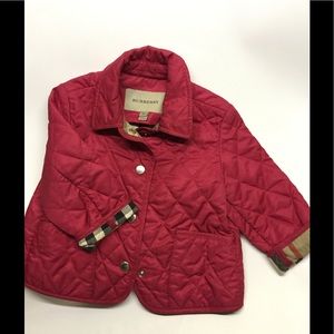 🎉🎉HP🎉🎉Burberry Girls jacket Quilted