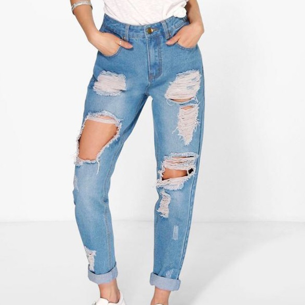 High waist Mom jeans