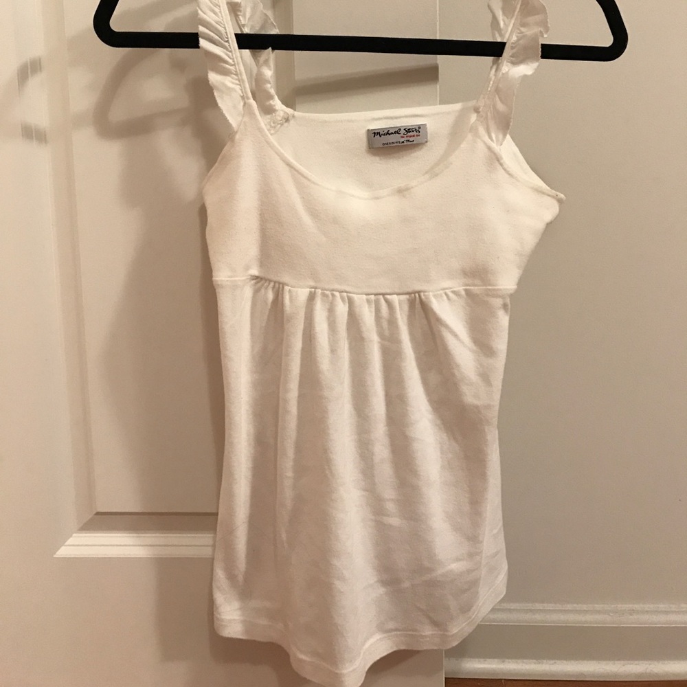 Michael Stars ruffle tank top