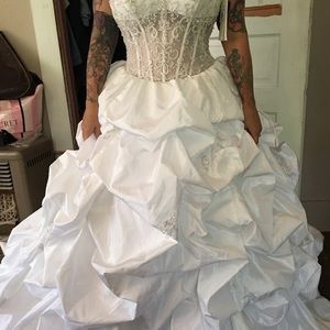 Davids bridal lux wedding gown
