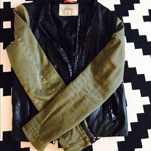 Zara TRF block  moto jacket.