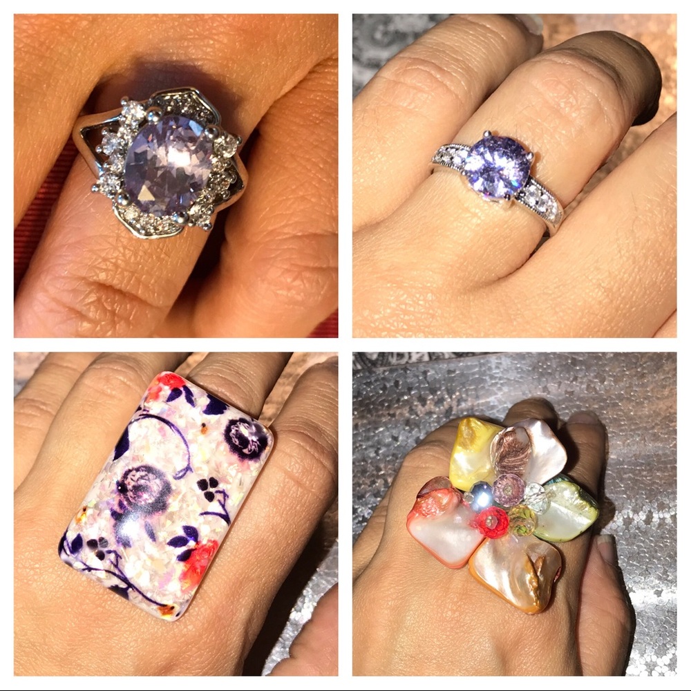 Collection of fashion rings