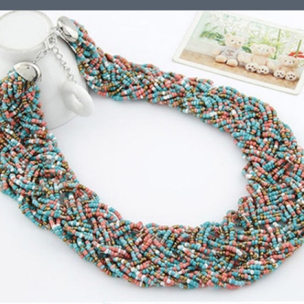Multi Color Statement Necklace