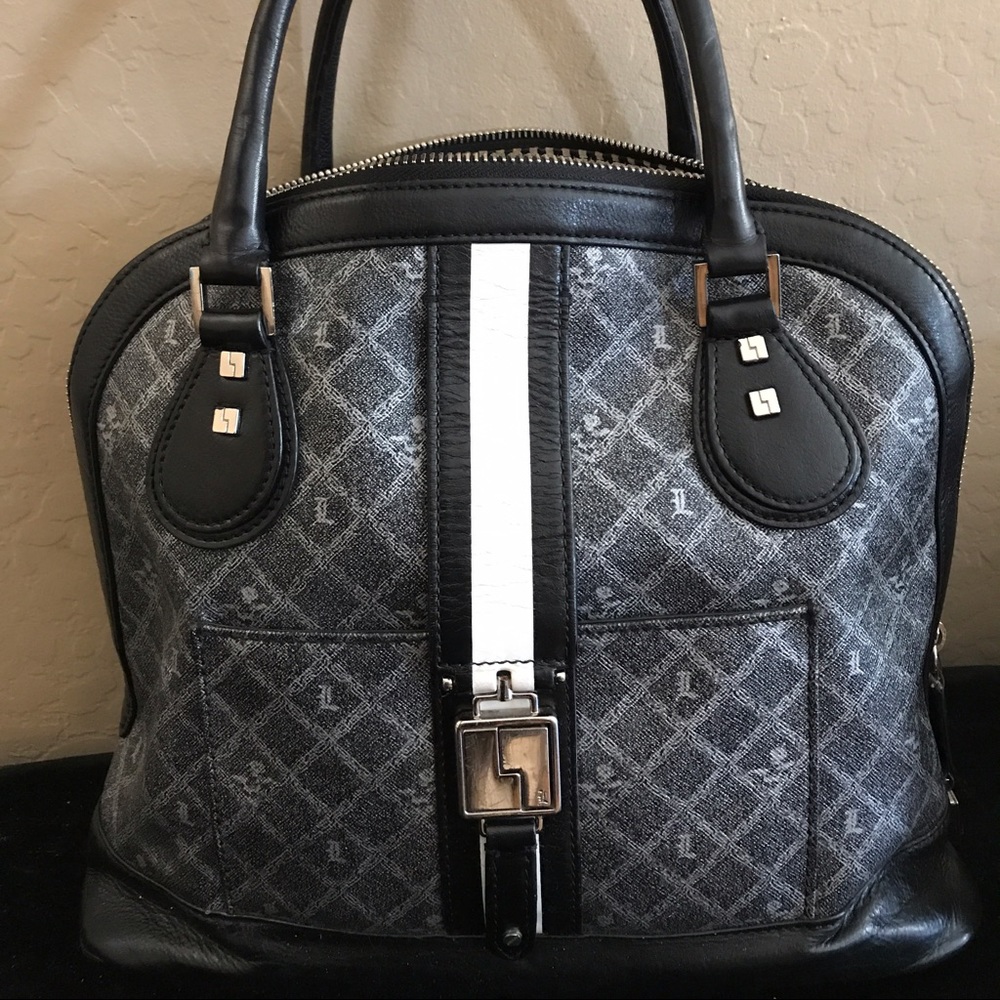 L.A.M.B bowler bag black/silver 💼 🖤