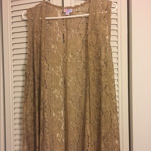 Lularoe lace joy vest