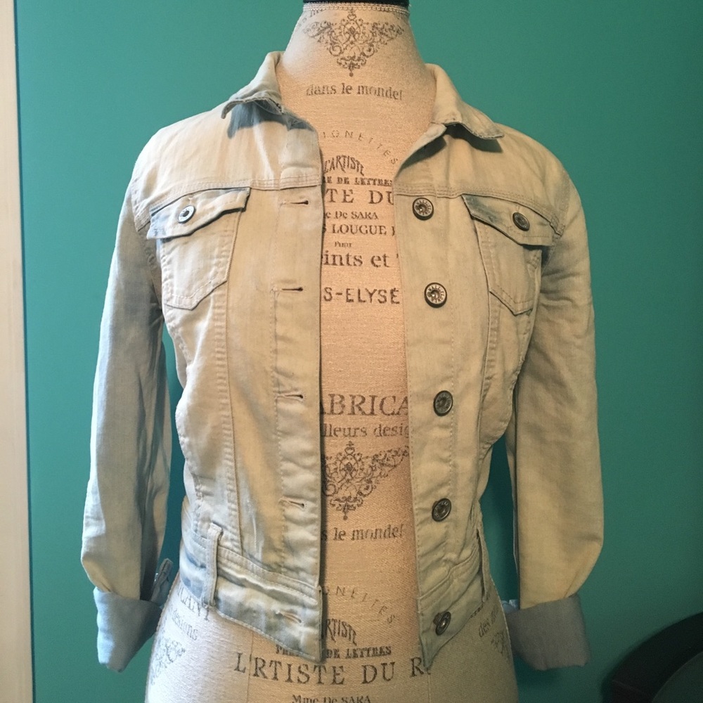 Washed out denim jacket