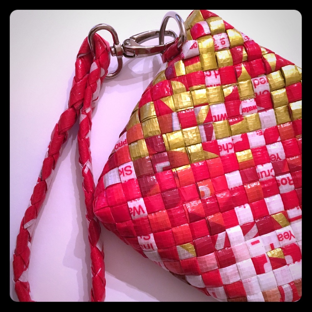Upcycled Handwoven Wristlet/Clutch