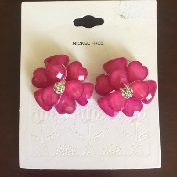 Brand new fuschia pink earrings!! - Picture 1 of 2