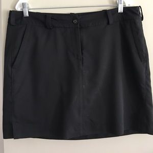 Nike black golf skort