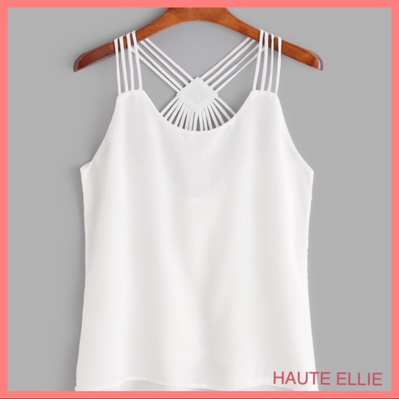 Haute Ellie Tops - 🆑Marina Del Rey Strappy Top-White $22