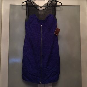 Blue and black lace Ali Ro dress