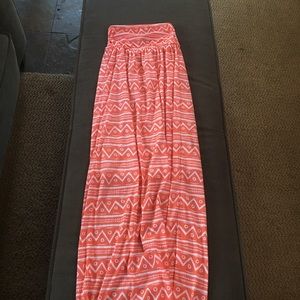 Peach maxi dress