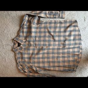 Men's Burberry shirt large