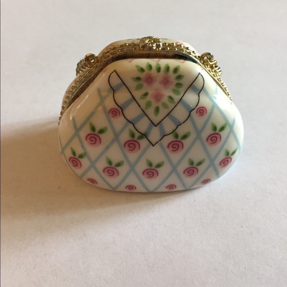 Dena Designs Porcelain Container (Purse Shape)