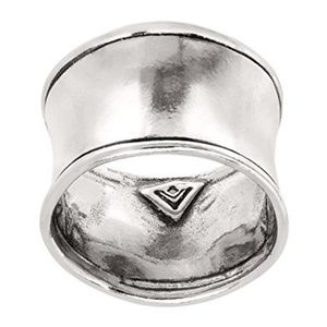 *Silpada* Sterling Silver Hammered Cuff Ring