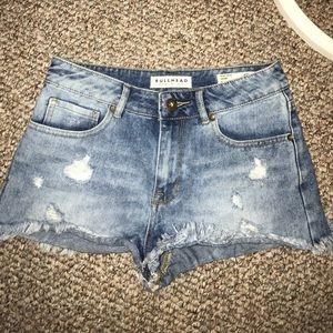 Bullhead Denim High Rise Shorts