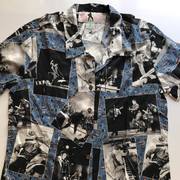 Elvis Presley Short Sleeve Button Down 