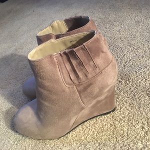 Wedge booties