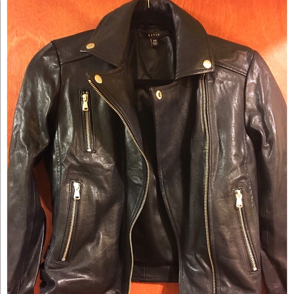 Brand New DSTLD Leather Jacket