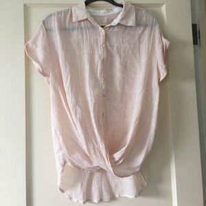 Anthropologie Isabella Sinclair Pink Blouse