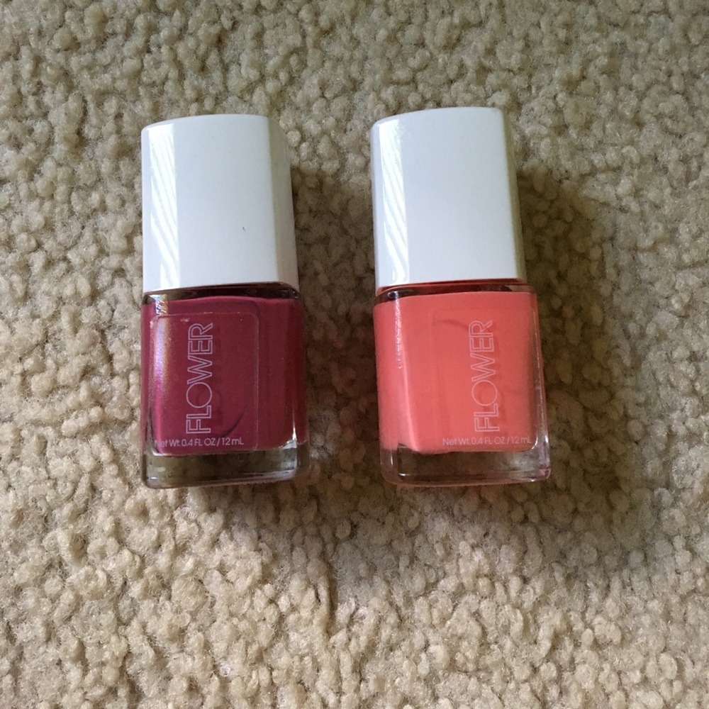 Flower beauty nail polish