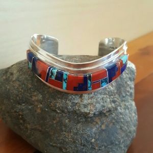 Navajo Sterling Silver Bracelet by Norton Becenti