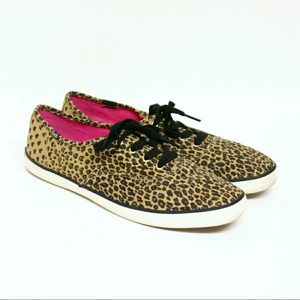 Keds Champion Leopard Heart Oxford Sneakers