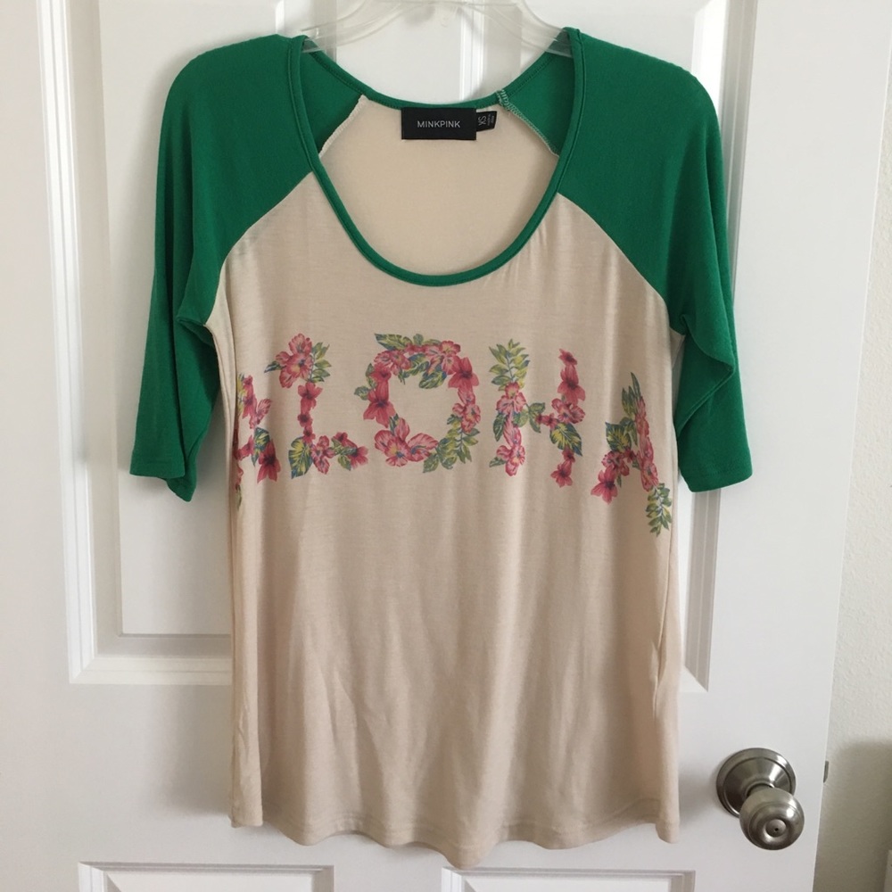 Aloha baseball tee