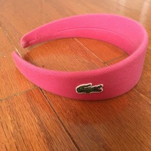 Pink Lacoste Headband