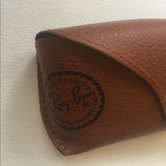 Ray-Ban - Authentic Ray-Ban Brown Leather Sunglasses Case