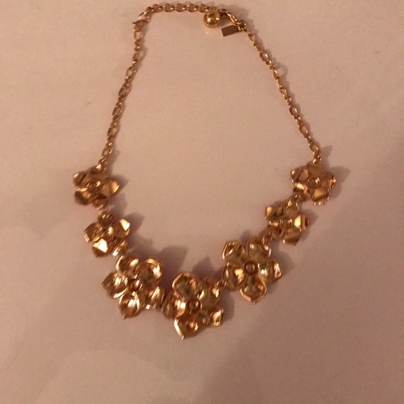 Kate Spade Pink Rhinestone Flower Necklace - Picture 4 of 4