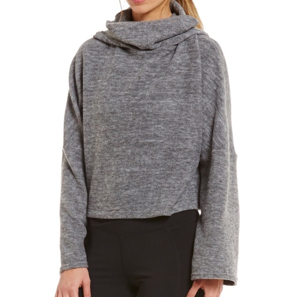 Free People Tops - Free People Movement Brushed Nova Fleece Gray Med