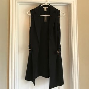 NWT WHBM Long Vest Size 4