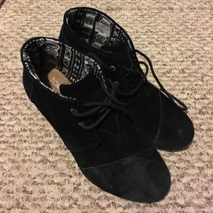 Toms Wedges (Black)
