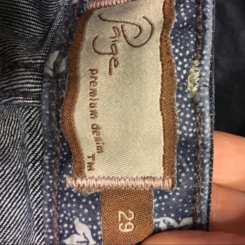Paige jeans sz 29