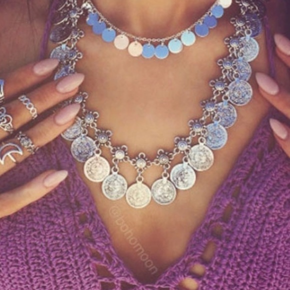 Jewelry - Boho Coin Necklace (nwot)
