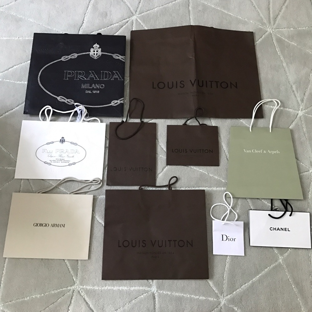 Designer paper shopping bags