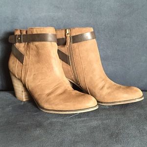 Franco Sarto Suede Ankle Boots