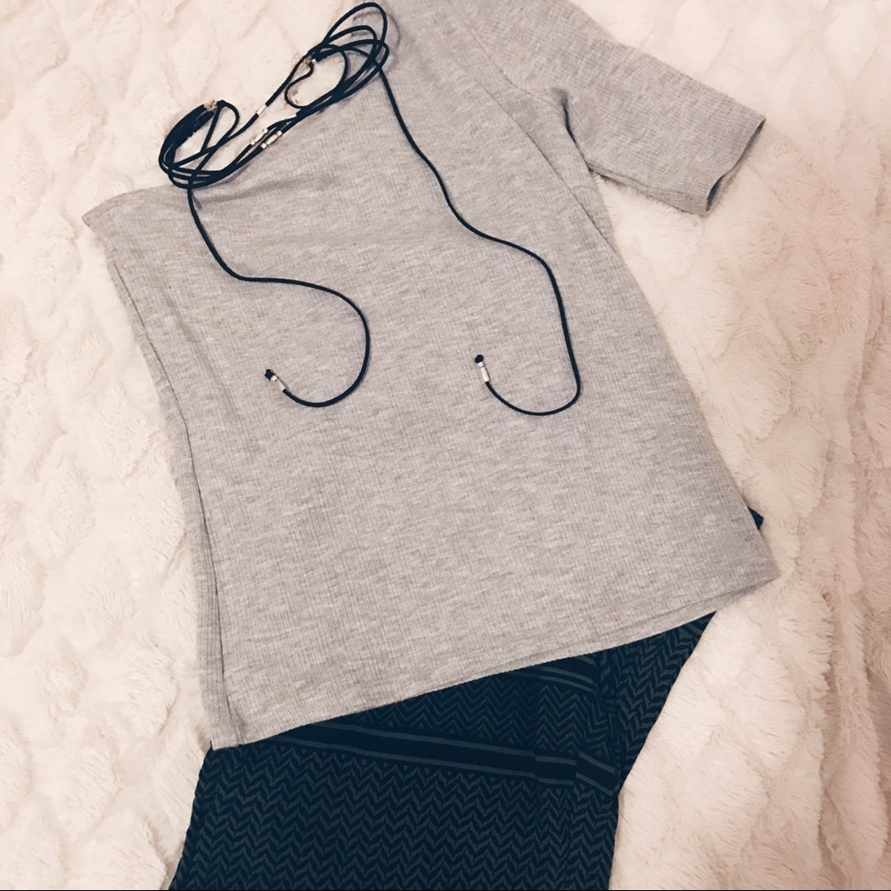 Gray bohemian pants