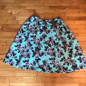 ASOS Floral Midi Skirt