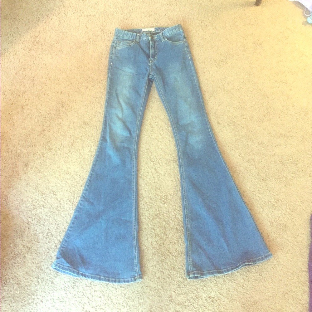 Free People High-Rise Bell Bottoms